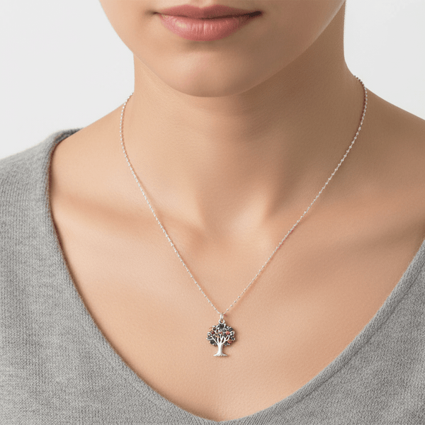 Crystal Tree of Life Necklace - Leila Jewels