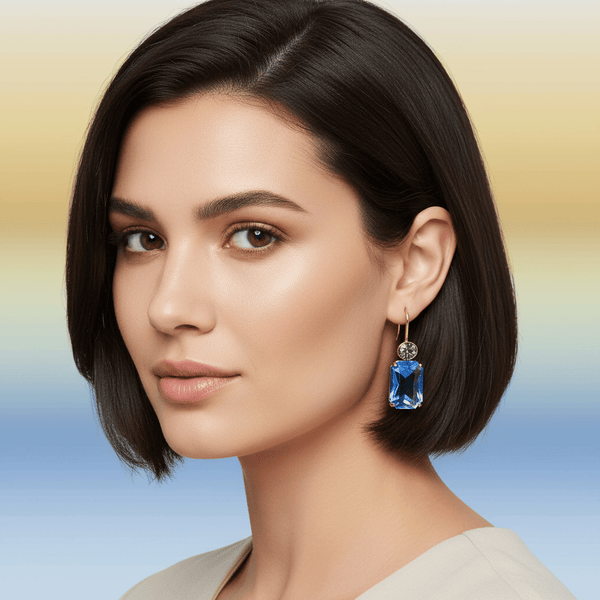 Double Crystal Earrings - Leila Jewels