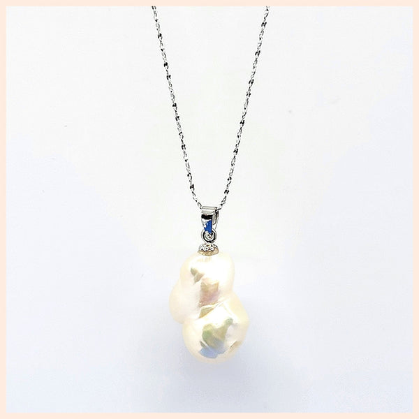 Baroque Pearl Pendant Necklace - Leila Jewels