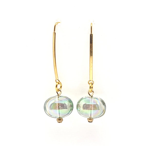Glass Bubble Drop Earrings - Leila Jewels