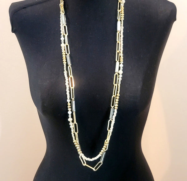 Double Strands Necklace - Leila Jewels