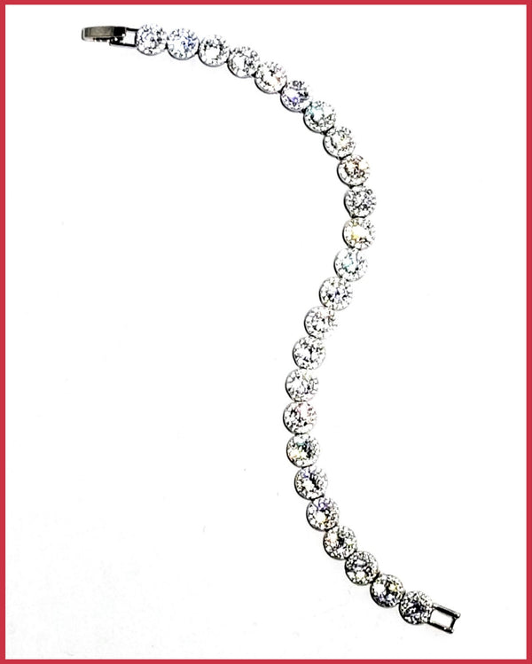 zirconia tennis bracelet leila jewels