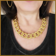Curb Link Choker Necklace