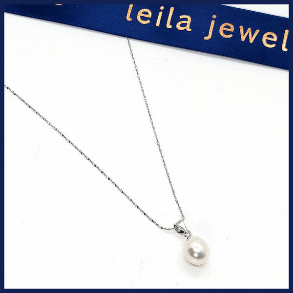 Pearl Teardrop Necklace - Leila Jewels