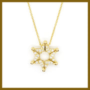 Butterfly Star of David Necklace