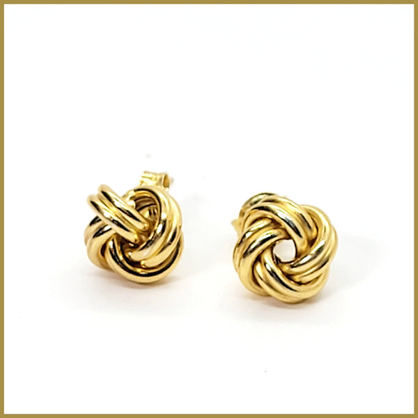 Golden Knot Earrings - Leila Jewels