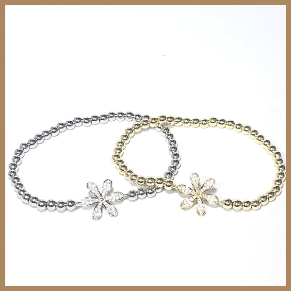 Stretch Flower Bracelet - Leila Jewels
