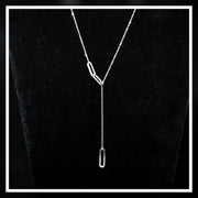 btiff paperclip chain necklace silver leila jewels