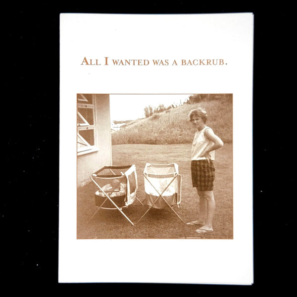 backrub greeting card