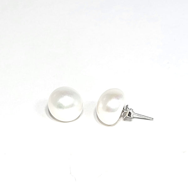 pearl stud earrings