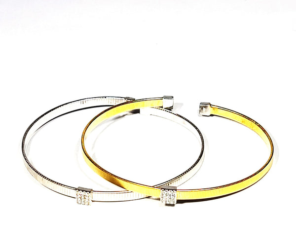 sterling ribbon bangle