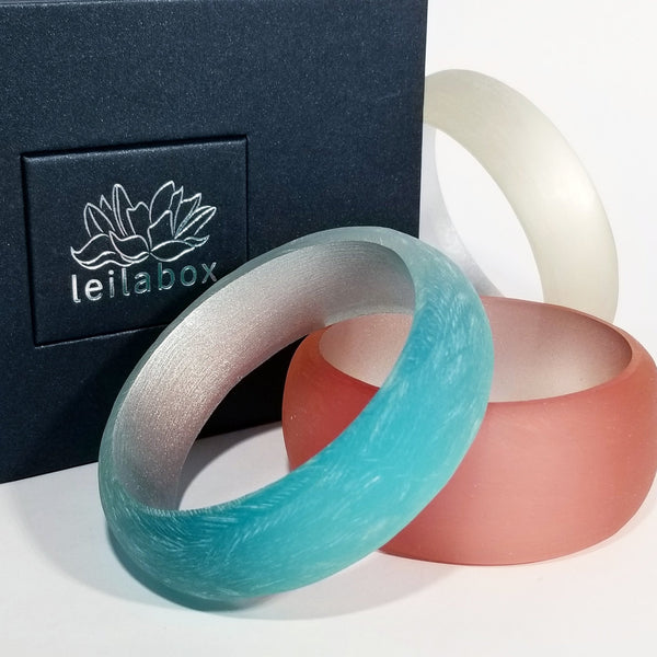 translucent lucite bangle