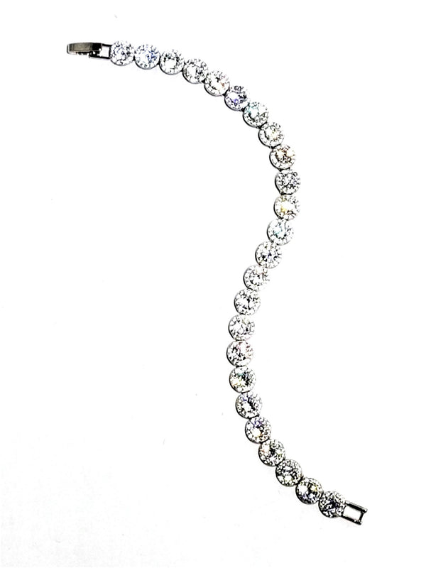 zirconia tennis bracelet leila jewels