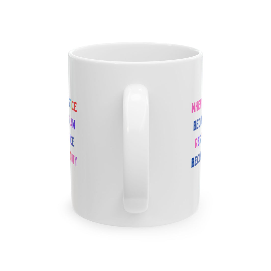 "Resistance" Ceramic Mug, (11oz) - Leila Jewels