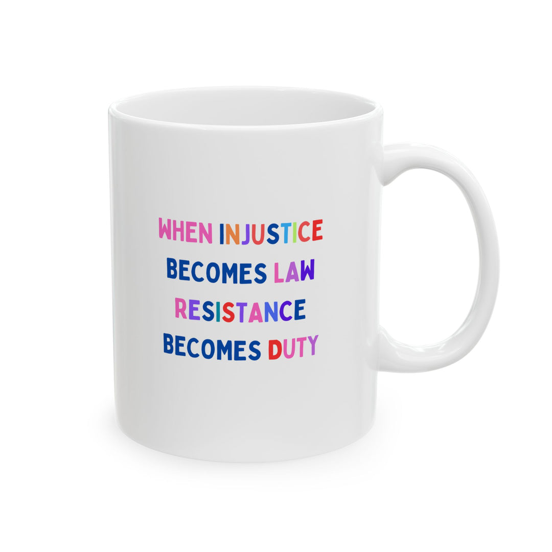 "Resistance" Ceramic Mug, (11oz) - Leila Jewels