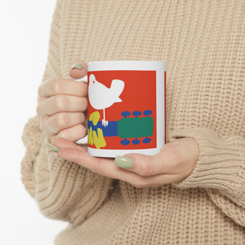 Guitar 11oz Ceramic Mug