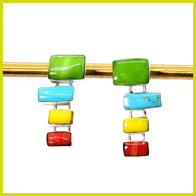 Four Stone Earrings - Leila Jewels