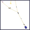 Gemstone "Y" Necklace - Leila Jewels