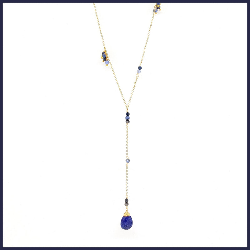 Gemstone "Y" Necklace - Leila Jewels