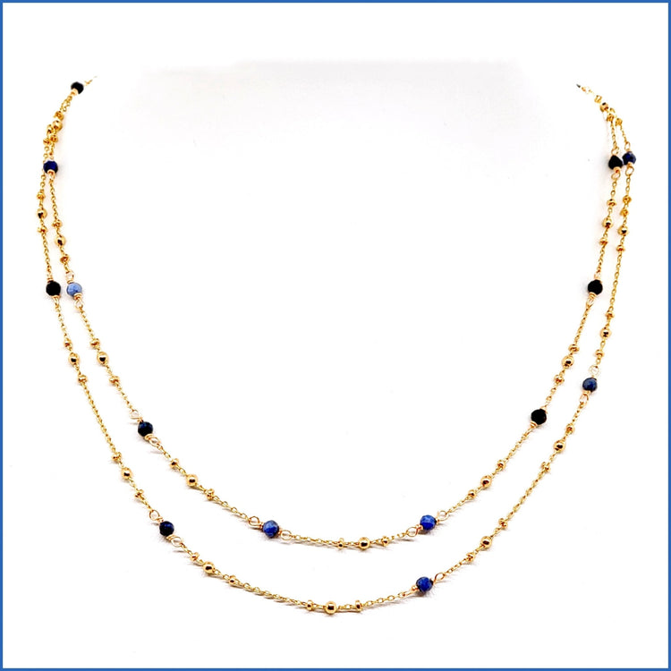 Double Chain Necklace - Leila Jewels