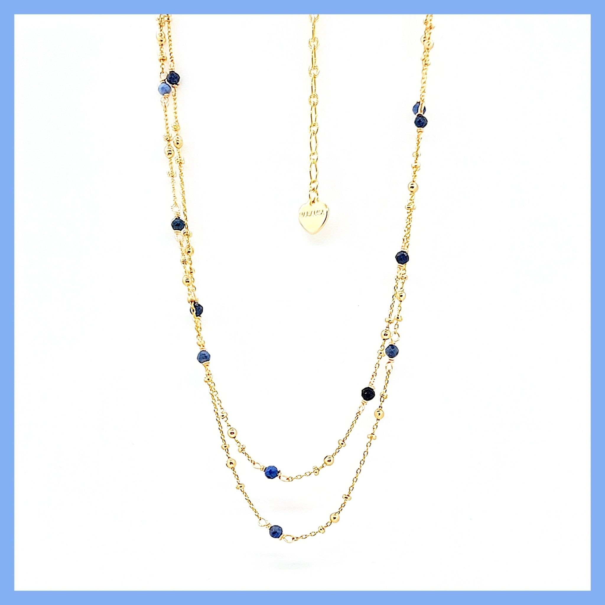 Double Chain Necklace - Leila Jewels