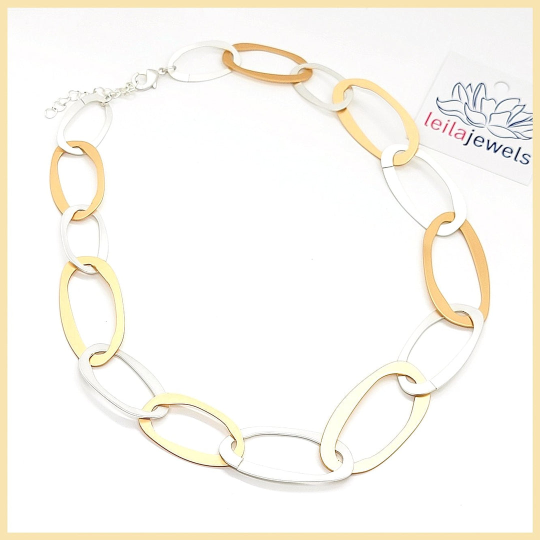 Oval Loops Necklace - Leila Jewels