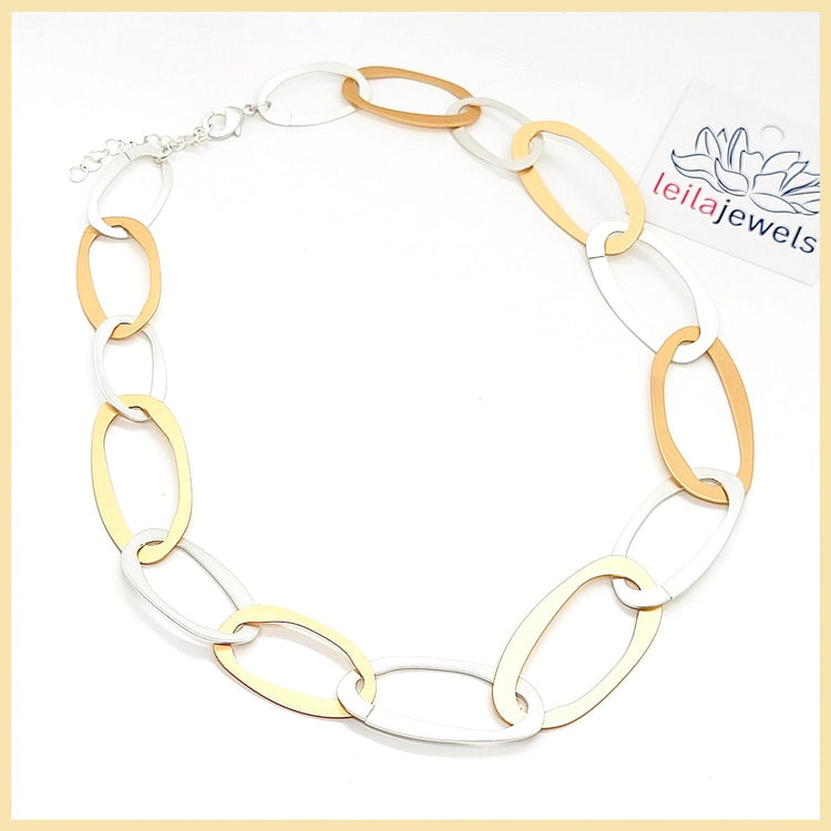 Oval Loops Necklace - Leila Jewels