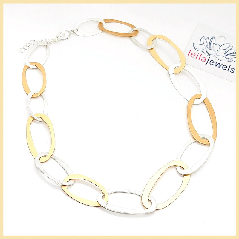 Oval Loops Necklace - Leila Jewels