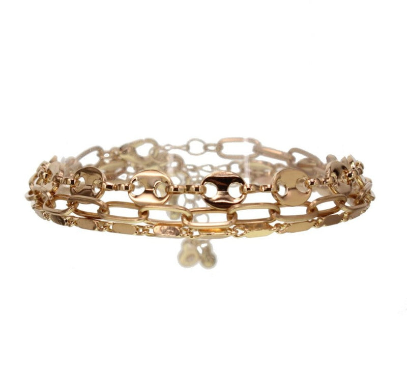 Three Set Chain 3 Chain Bracelet Set - Leila Jewels