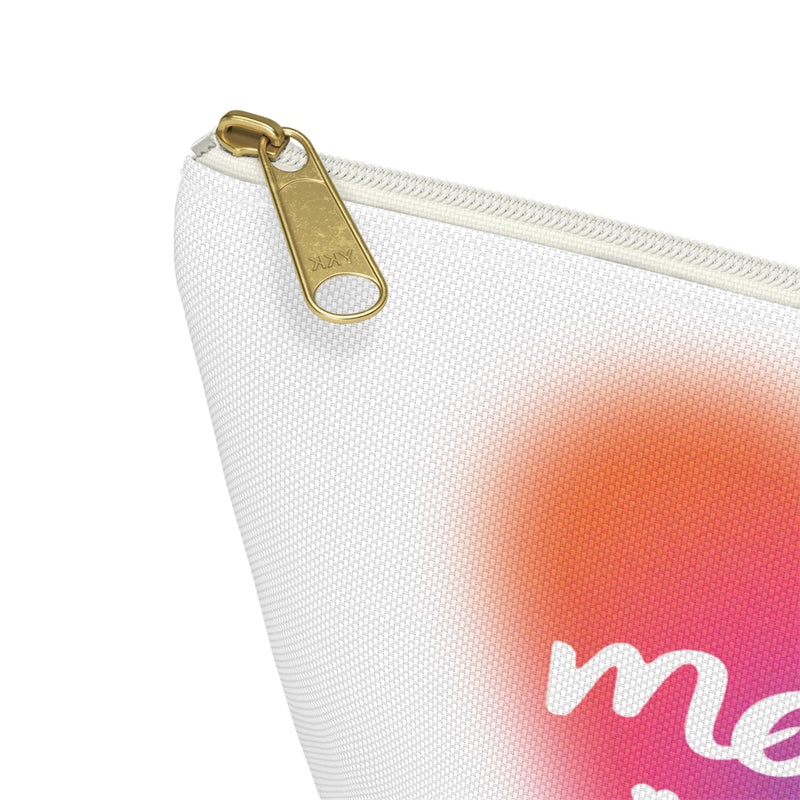 Mah Jongg "mahj!" Heart Zipper Accessory Pouch