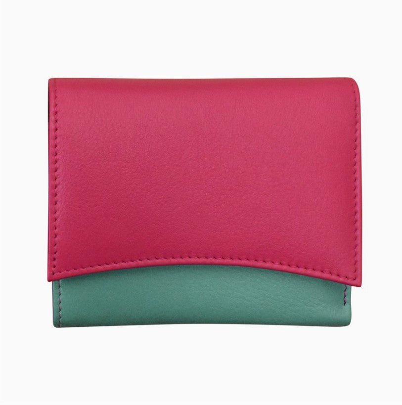 Two - Tone Leather Pocket Wallet - Leila Jewels