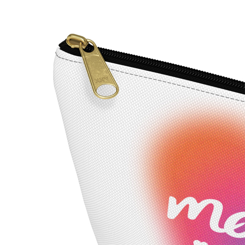 Mah Jongg "mahj!" Heart Zipper Accessory Pouch