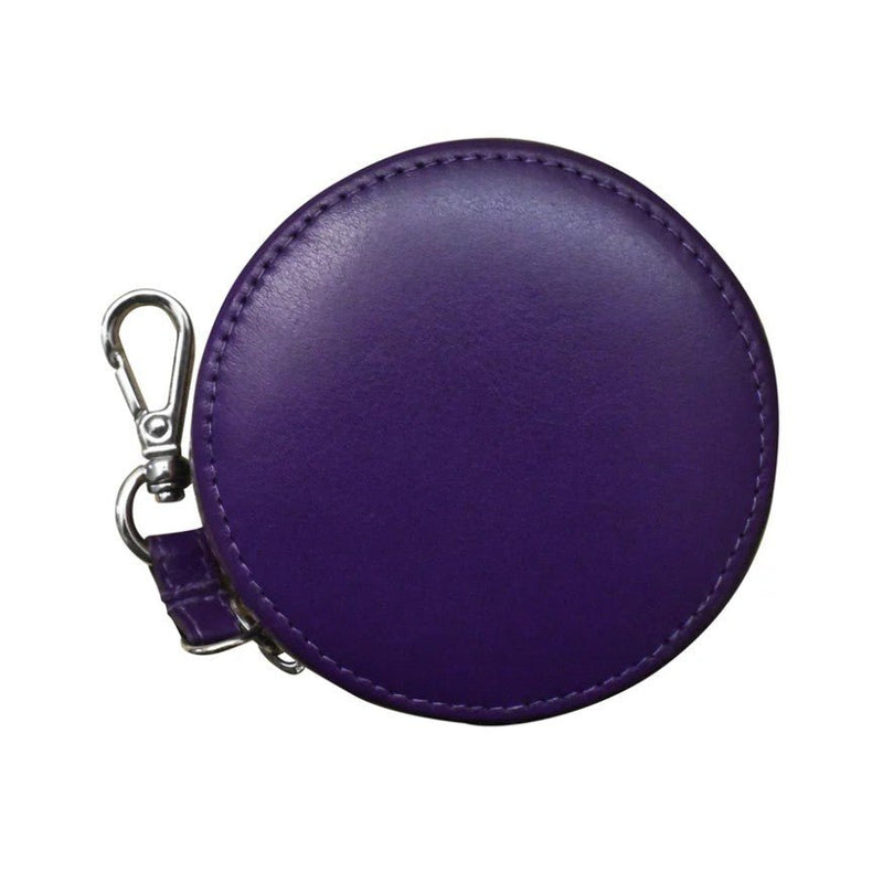 Round Leather Earbud Pouch Charm - Leila Jewels
