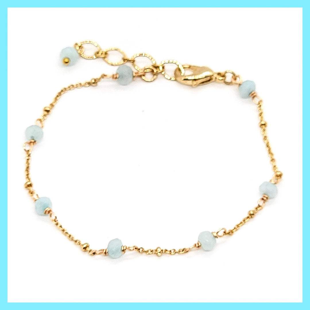 Gemstone Bead Bracelet - Leila Jewels