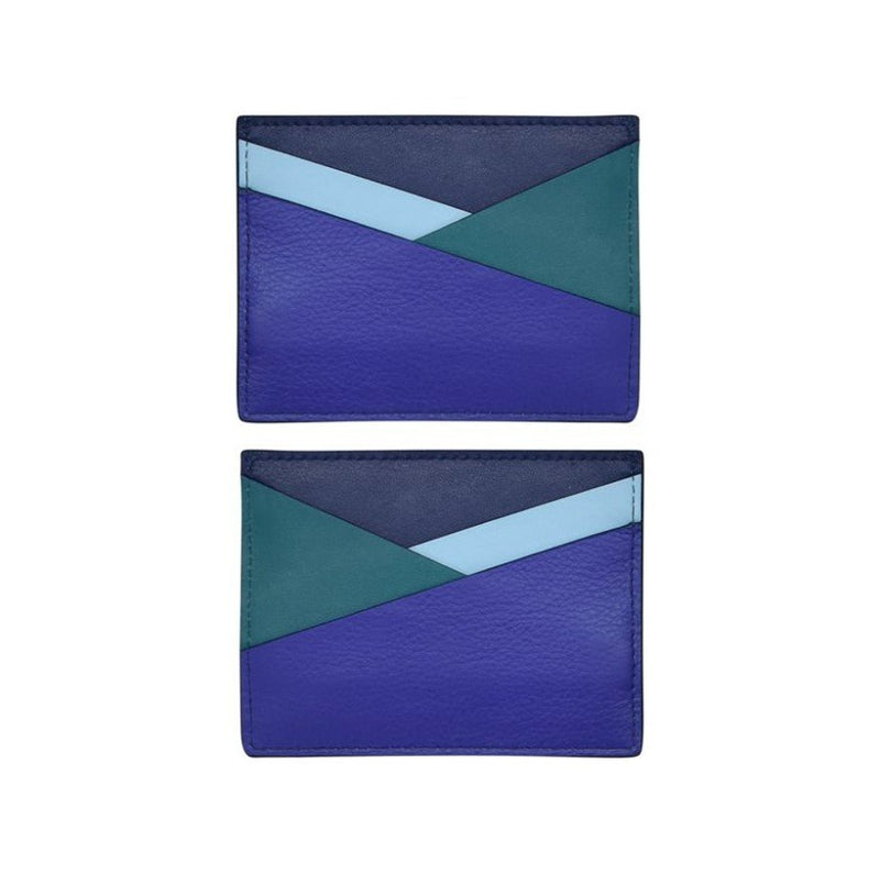Asymmetric Leather Card Holder - Leila Jewels