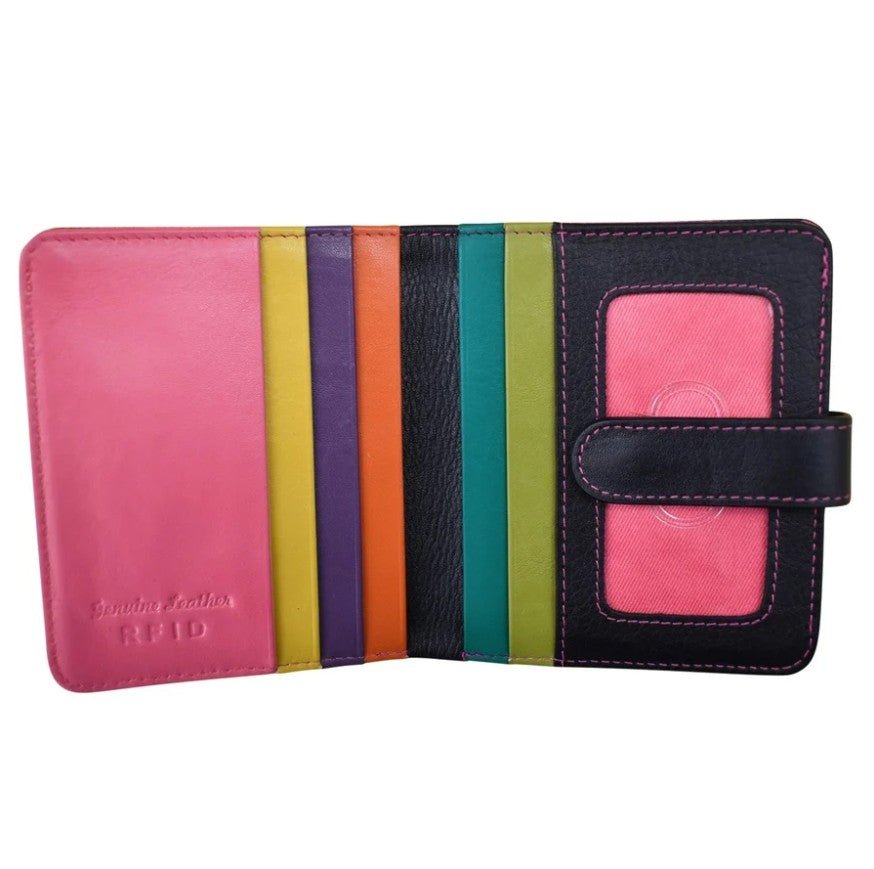 Leather Bi-Fold Credit Card Wallet - Leila Jewels