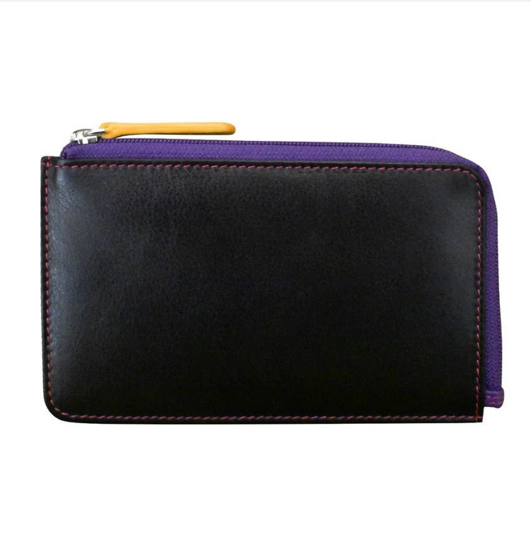 Flat Leather Card Case - Leila Jewels