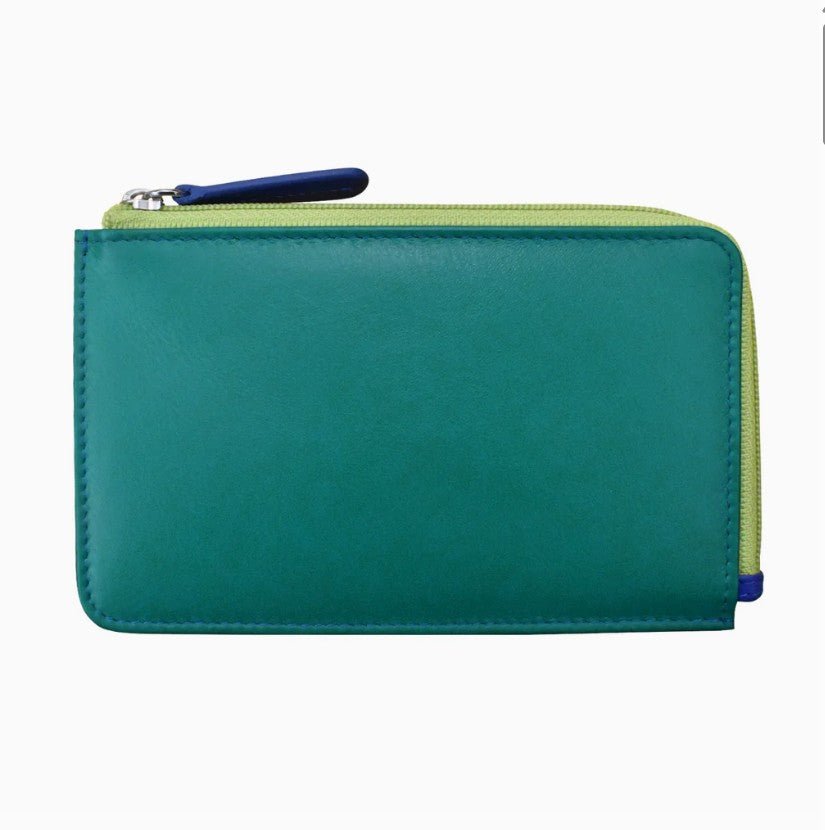 Flat Leather Card Case - Leila Jewels