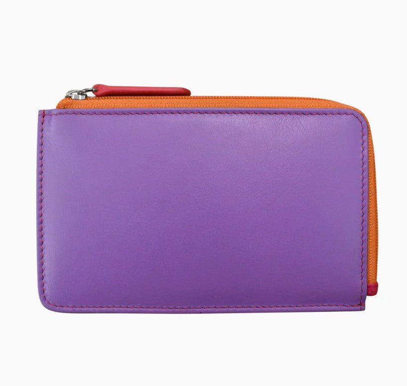 Flat Leather Card Case - Leila Jewels