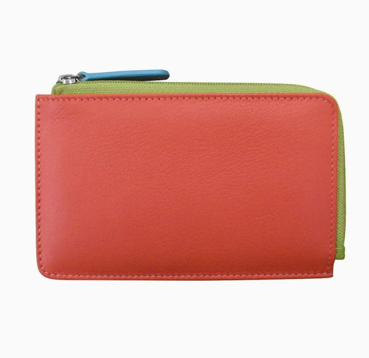 Flat Leather Card Case - Leila Jewels