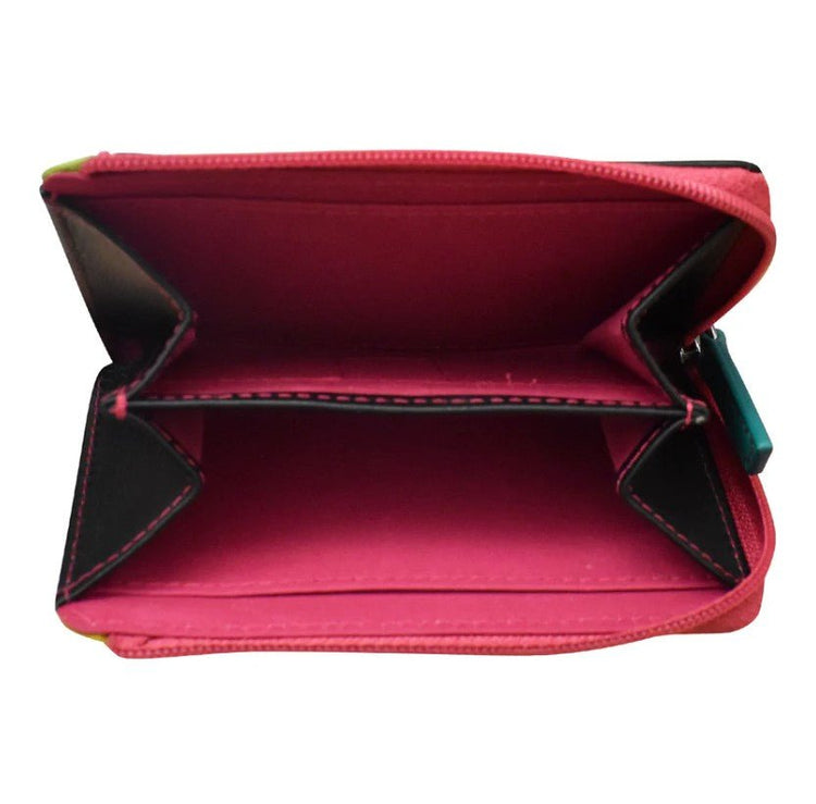 Leather Credit Card / ID Holder with Zip Pocket - Leila Jewels