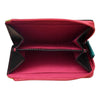 Leather Credit Card / ID Holder with Zip Pocket - Leila Jewels