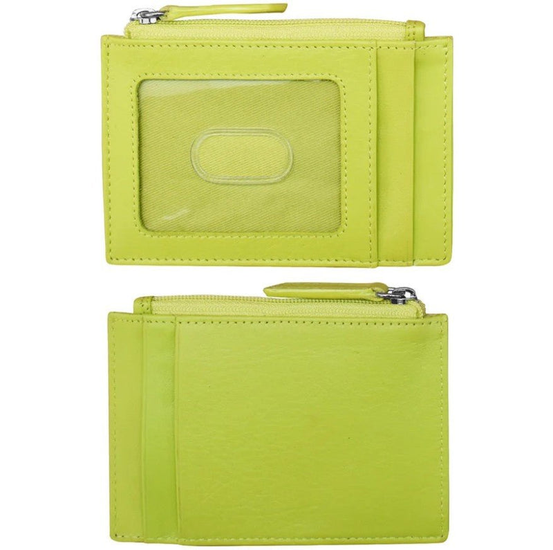 Leather Zip Pocket ID / Card Holder - Leila Jewels