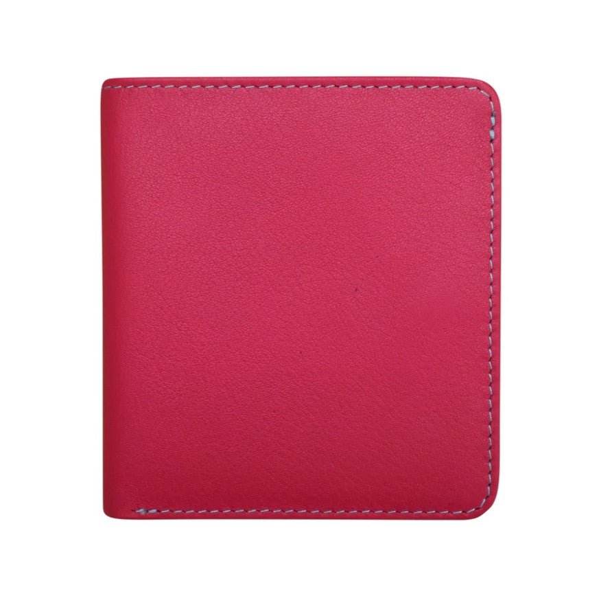 Leather Bi - Fold 2 - Tone Mini Wallet - Leila Jewels