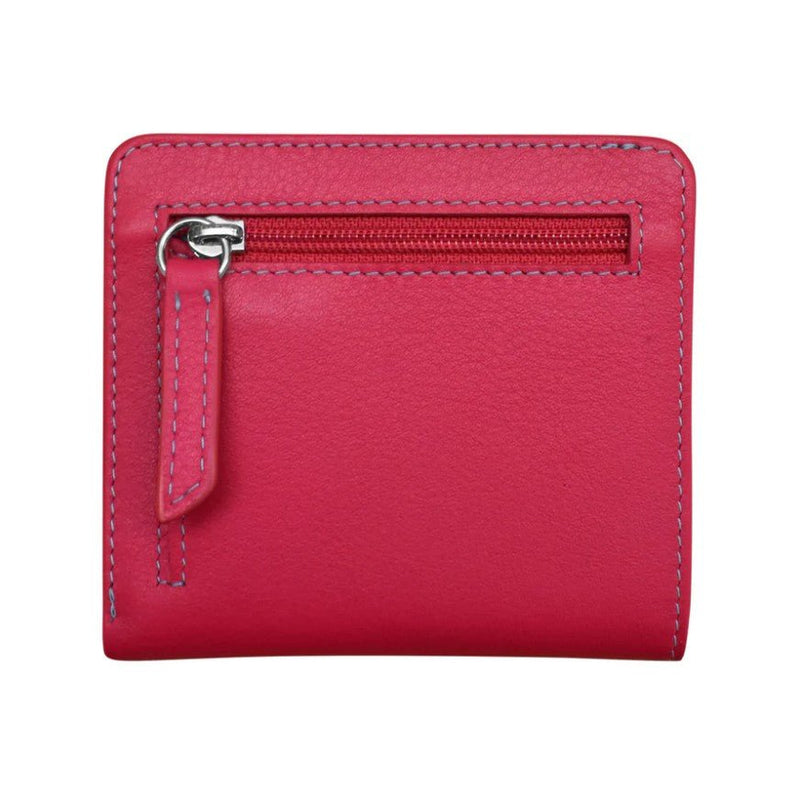 Leather Bi - Fold 2 - Tone Mini Wallet - Leila Jewels