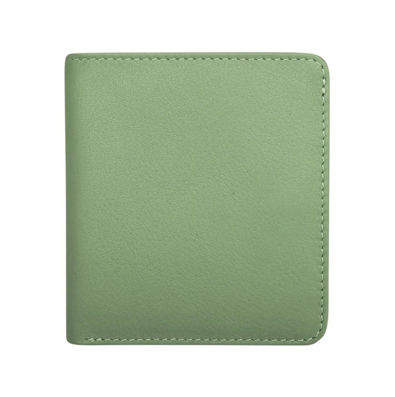 Leather Bi-Fold 2-Tone Mini Wallet - Leila Jewels
