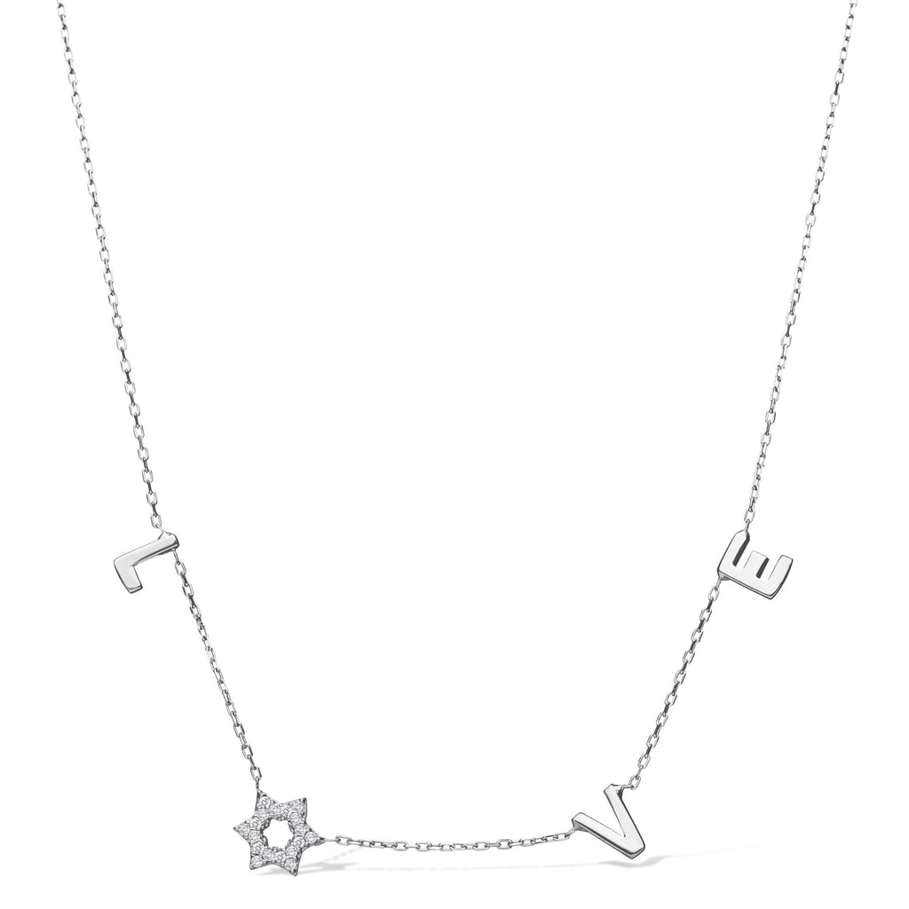 "Love" Star Necklace - Leila Jewels