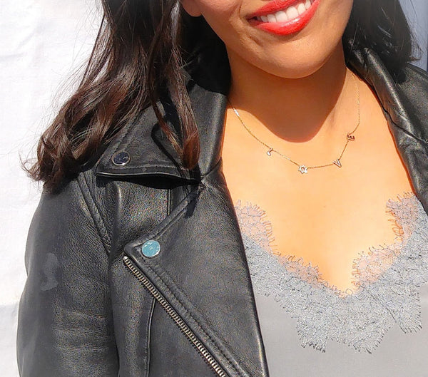 "Love" Star Necklace - Leila Jewels