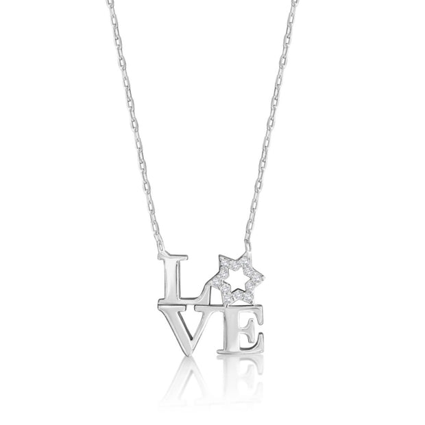 Star Love Square Necklace