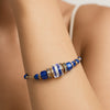 Murano Cobalt Cubes Bracelet - Leila Jewels